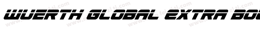 Wuerth Global Extra Bold Conden字体转换